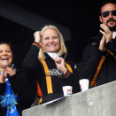 Crown Prince Victoria, Crown Princess Mette-Marit and Crown Prince Haakon during the women's relay (Photo: Lise Åserud, Scanpix)